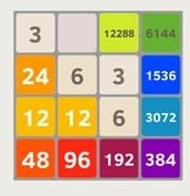 2048 game illustration
